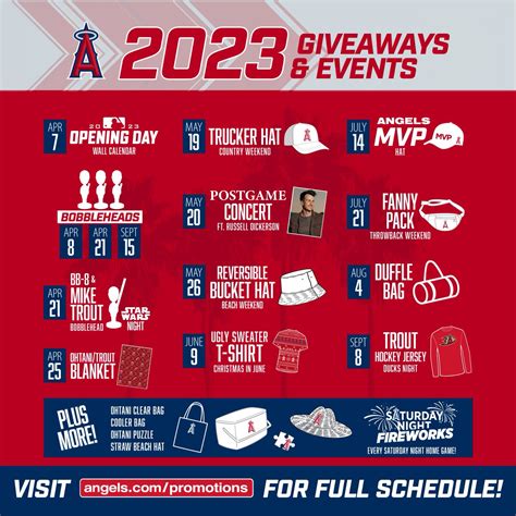 2023 la angels|angels promo schedule 2023.